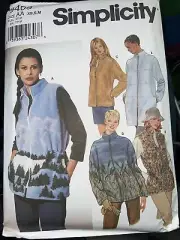 Simplicity SEWING PATTERN 9409 Misses VEST & JACKET Sizes XS-S-M UNCUT