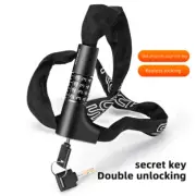 ROCKBROS 15mm*37" Bicycle Cable Lock Anti Theft w/ 2 keys 5-Digit Password Lock