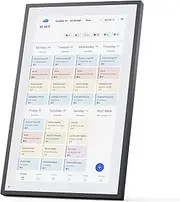 PTEROMYS 15.6" Digital Calendar Chore Chart – 1080P Full HD Interactive Touchscreen, Smart Family Weekly＆Monthly Electronic Planner, Wall-Mounted Digital Calendar for Seamless Scheduling (Black)