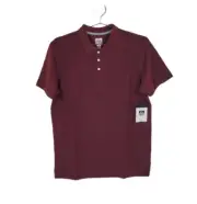 REEF M Maroon Walsh Pique Solid Polo Shirt Men