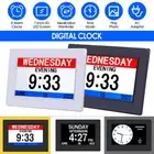 7" Digital Day Clock LED Calendar Dementia Date Week Month Year Time Wall Large
