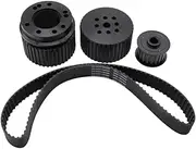 Ronyme Belt Drive Pulley Kit Crankshaft Pulley,Water Pump Pulley Cogged Belt for 305 Replace Parts,High Performance Sturdy