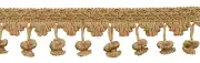 Light Gold 2" Onion Tassel Fringe Trim Light Gold [5 Yards]