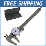 Hardened Stainless Steel 6" Dial Caliper - Inside, Outside, Depth Measurements