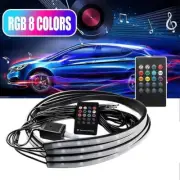 Neon RGB LED Lights Strip for Car Underglow with Decorative Lamp Remote Control