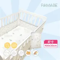 在飛比找momo購物網優惠-【PAMABE】透氣床圍防護墊(新生兒護欄/嬰兒床圍防護墊/