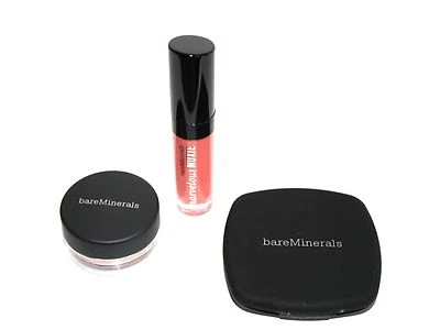 NIB Bare Minerals BE CLASSIC Ready Eyeshadow Duo A-G Blush Moxie Lipgloss Set