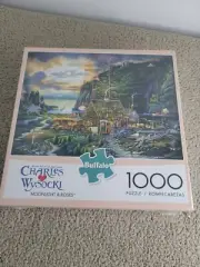 SEALED Charles Wysocki Moonlight and Roses 1000 Piece 20" x 27" Jigsaw Puzzle