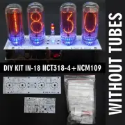KIT IN-18 Nixie Tubes Clock 12/24H ALL Parts Timer Temp USB [WITHOUT TUBES]