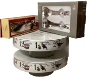 Better Homes & Gardens 4pc Lot- 12 Days of Christmas- Cake Stands + Server Sets