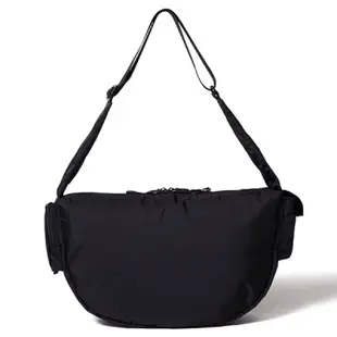 HEAD PORTER BLACK BEAUTY W ZIP SHOULDER BAG 側背包 蠶豆包 二手