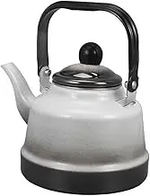 Alipis Vintage Enamel Tea Kettle Stove Top Teapot Heavy Duty Induction Compatible Water Boiler Unique Design for Home Decor Classic Whistling Teapot with Handle