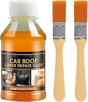 Headliner Glue 100ml Waterproof High Temperature Resistant Liquid Headliner Adhesive with 2 Brush for Car Various Repair, Adhesive