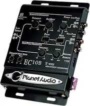 Planet Audio EC10B 2-Way Electronic Crossover with Remote Subwoofer Control