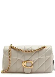 Coach Tabby 26 Quilted Leather Shoulder bag - Ivory ONE SIZE