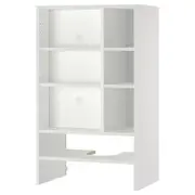 METOD wall cb frm f b-in extractor hood, white, 60x37x100 cm