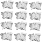 KALLORY 100 Pcs Bubble Mailers Black Bubble Envelopes Padded Book Mailer Envelopes Lightweight Shockproof