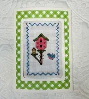 One Of A Kind Handmade Completed Counted Cross Stitch Greeting Card