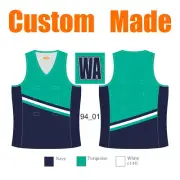 Custom Sublimated Netball Singlets Quick Dry Unisex School Activewear Tops 94