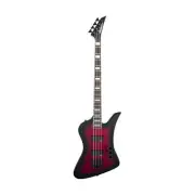 Jackson JS Series Kelly Bird Bass JS3Q Guitar, Amaranth FB,Transparent Red Burst