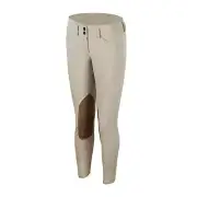Avery Natural Rise Front Zip Breech - Sand - Girls