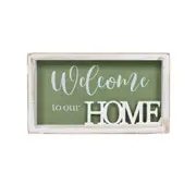 Home 3D Plaque / Wall Art in Shadow Box Frame 28cm