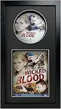 DVD Disc and DVD Case Display Black Frame Set DVD / Blu-Ray / Movie Disc (Not Included) Picture Display Wall Frame