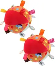 ORFOFE Boy Girl Soft Toy Ball Set Pcs Learning Ball Tags for Crib for Boys and Girls