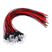 5mm LED Diode Light, 40 Pcs 24V DC, Pure White Light