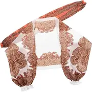 [FOMIYES] 2pcs Women's Sun Block Shawl Long Sleeve Chiffon Cape Breathable Comfortable Versatile for Occasions