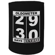 Alcohol Stubby Holder - Oldometer 29 30 Age - Funny Novelty Birthday Gift Joke Beer Can Bottle
