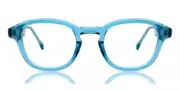LA Eyeworks Gilroy 1024 Men's Glasses Blue Size 48 - Private Health Rebate - Blue Light Block Available