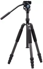 SIRUI T-024SK Carbon Fiber Camera Tripod w VA-5 Fluid Video Tripod Head s