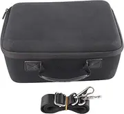 Game Console Carrying Case, Game Console Storage Case with Shoulder Strap, Shockproof Design, Non Slip Handles and Dual Zipper, Protective Hard Shell Compatible for Switch
