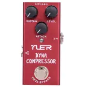 YUER Dyna Compressor Electric Guitar Effects Pedal True Bypass RF-12 ✅New