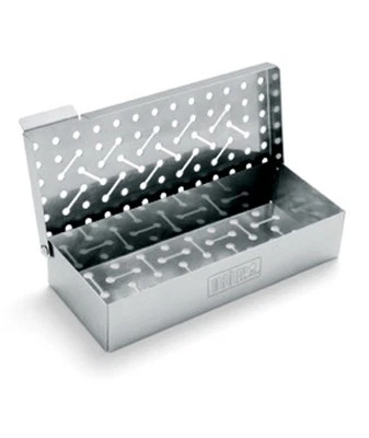 Weber UNIVERSAL SMOKER BOX Hinged Lid w/ Large Tab Stainless Steel, 7576