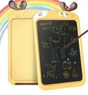 LCD Writing Tablet for Kids 10 Inch Drawing Board Doodle Pad Yellow Deer