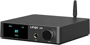 LOXJIE Infineon A30 Desktop Stereo HiFi Audio Power Amplifier Headphone Amplifier MA12070 Chip Class D Amp ES9023 DAC Chip USB/Optical/Coaxial/RCA/Bluetooth 5.0 Input (with Remote Control)