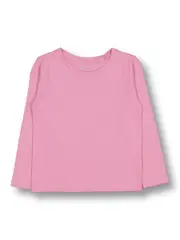 Toddler Girls Plain Long Sleeve Tshirt 7 MOONLITE MAUVE (PLAIN)