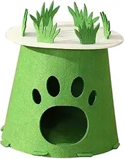 B Baosity Hamster House Cute Felt Chamber Cage Accessory Nest for Gerbils, Sugar Glider, Hedgehog, Mouse, Chinchilla