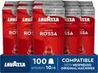 Lavazza, Qualità Rossa, 100 Coffee Pods Compatible with Nespresso Original Ma...