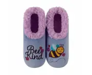 Slumbies Pairables Women's Extra Large - Bee Kind Winter Slippers, Sunbird SLUPBEE04