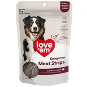 Love'Em Kangaroo Meat Strips 50g