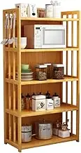 Kitchen Storage Rack, Shelving Unit and Storage, Solid Wood Multifunctional Kitchen Large Storage Rack,153cm
