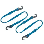 Link Latch Multi-Configuration Adjustable Bungee Cords with Hooks - Flat Sili...