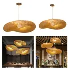 Bamboo Weave Rattan Lamp Shade Hanging Ceiling Light Lamps Lanterns Shades
