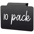Basket Labels Clip On for Pantry Organization and Storage 4x3 inch Black