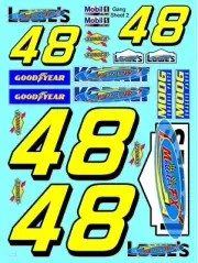 CLEAR Matte Vinyl Sticker RACING 48 Gang SHEET-R/C MODEL Decal 1/12-1/10-traxxas