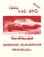 OLDSMOBILE 1966 F85, 442 & Cutlass Wiring Diagram