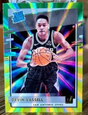 Devin Vassell 2020-21 Panini Donruss Rated Rookie RC Yellow Laser